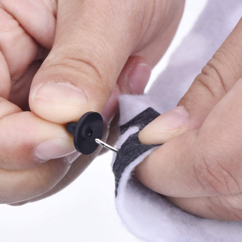 Set 50 Ghim Cà Vạt Trơn Bằng Cao Su Hình Bướm