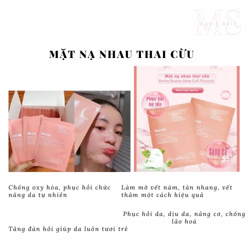 Mặt nạ nhau thai cừu cho da dầu