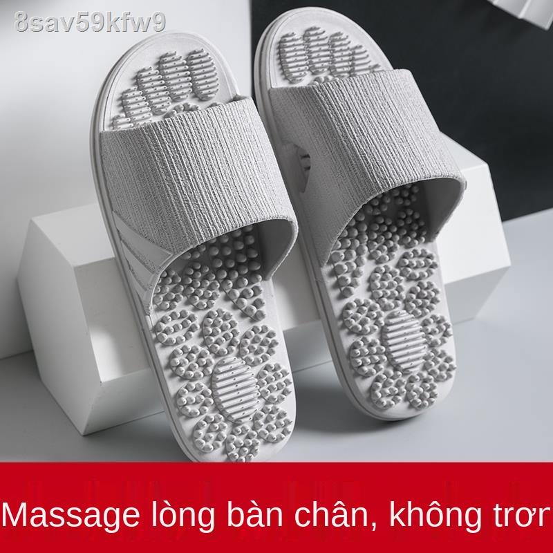 Dép massage nam mùa hè nhà chân huyệt đạo chống trượt trong tắm khử mùi và đi