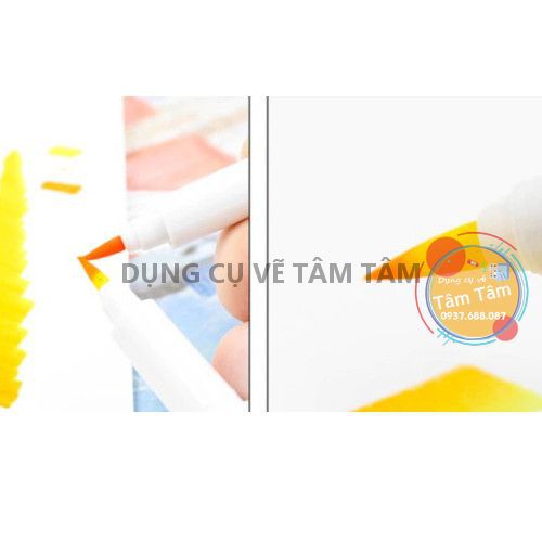 [ TÂM TÂM ]-Bút cọ màu Marvy Artist Brush Mã 1100 tông màu nâu đỏ-