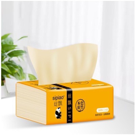 Giấy Ăn Gấu Trúc Sipiao Thùng 30 Gói Hàng Chuẩn 300 Tời/Gói