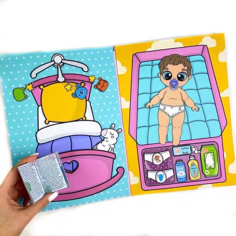 NGÔI NHÀ BÚP BÊ GIẤY NGÔI NHÀ BABY CARE