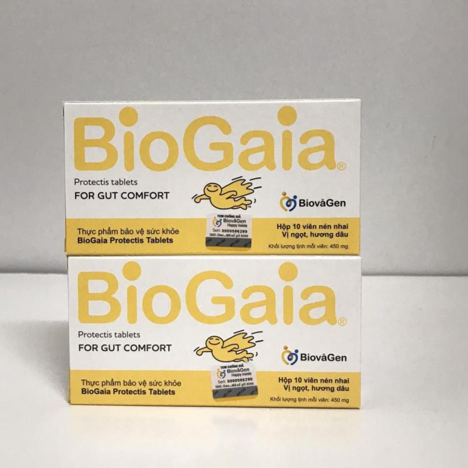 BioGaia Protectis Tablets men vi sinh hỗ trợ tiêu hóa ở trẻ, phụ nữ mang thai - 10 viên nhai