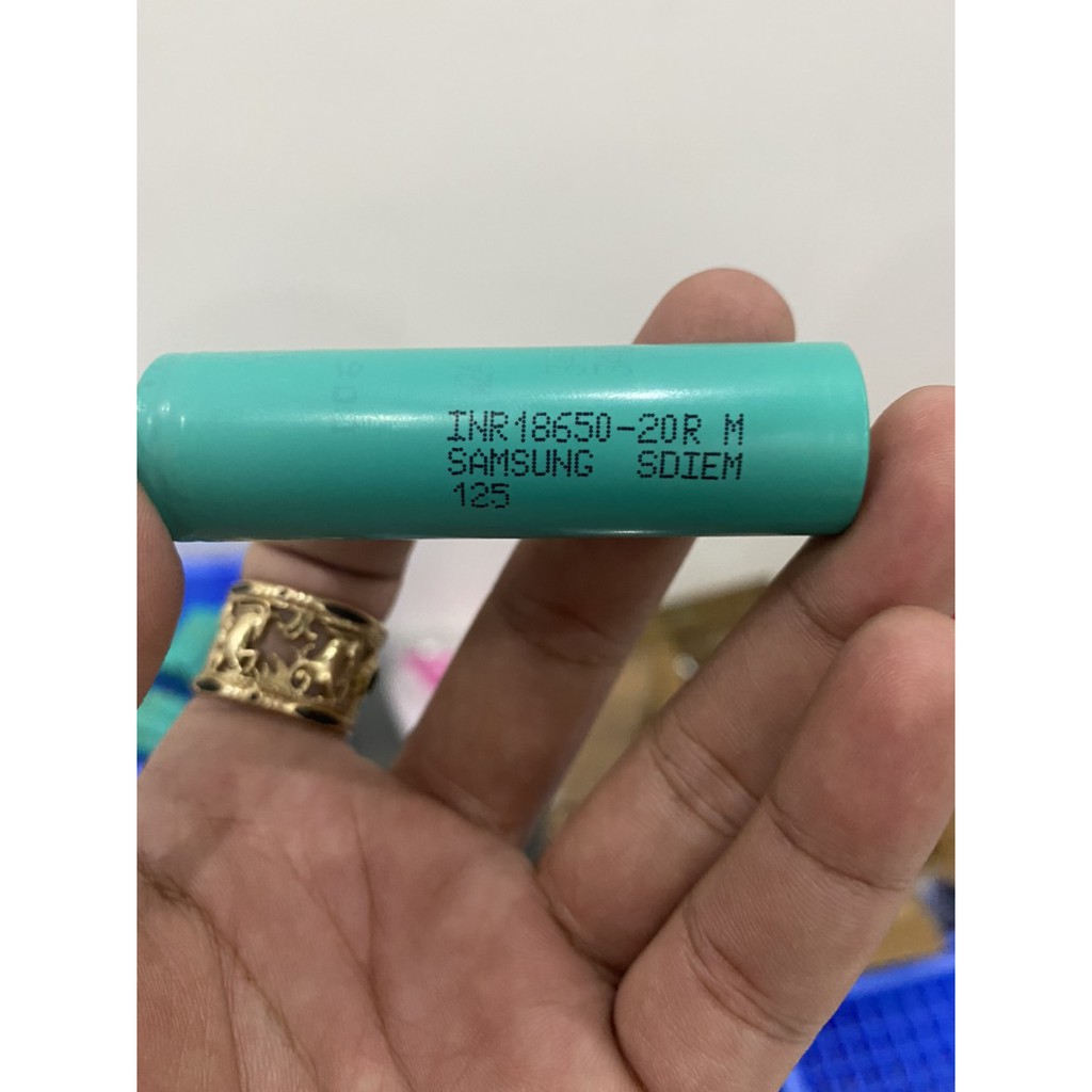 BN. Pin Samsung 20R xả cao 20A, dung lượng 2000mAh, tháo khối chưa sử dụng.