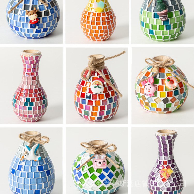 Bình Hoa Khảm Đá diy Sáng Tạo Giáo Dục Bé Gái cxb ahfxlw. my724