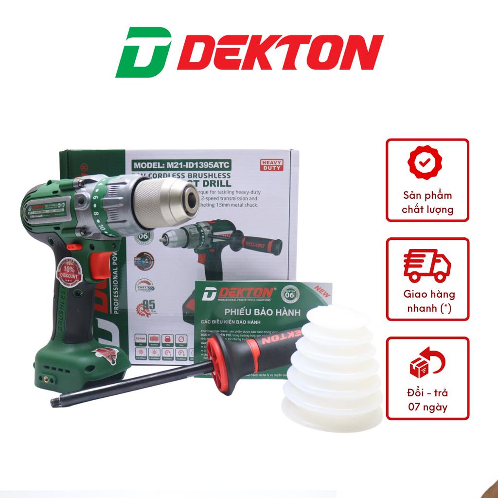 Thân Máy  Khoan Đầu Cặp 13mm Dekton Trang Bị Anti KickBack / M21-ID1395ATC / 3 Chức Năng - 95Nm / Chân Pin Makita