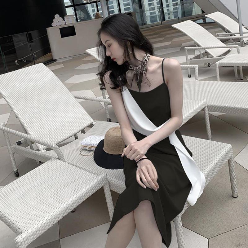 Đầm hai dây dáng dài mỏng phong cách Hàn Quốc nữ tính