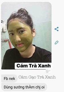 Bột Cám gạo trà xanh handmade