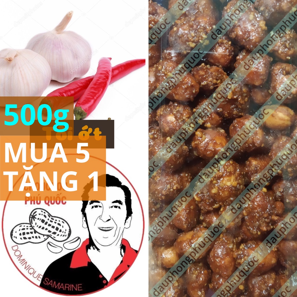 ️ Đậu phộng tỏi ớt CHOUCHOU PHÚ QUỐC ÔNG TÂY - hũ 500g