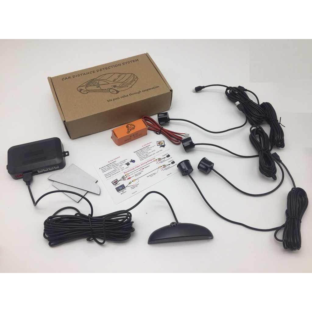 Bộ cảm biến lùi 4 mắt cho xe ô tô- đủ màu . | BigBuy360 - bigbuy360.vn