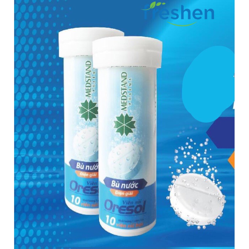 Viên Sủi ORESOL Bù Nước Và Điện Giải ( hôp 10 viên)