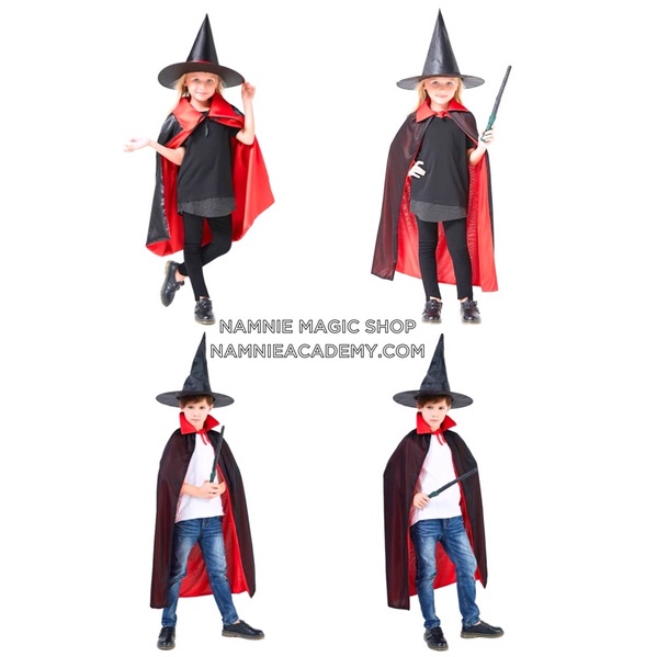 Bộ Áo Choàng Và Mũ Phù Thủy, Hai Lớp Hóa Trang Halloween,Trang Phục Ảo Thuật | BigBuy360 - bigbuy360.vn