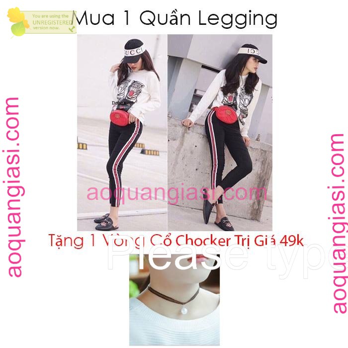 Mua quần legging Tặng vòng cổ chocker trị giá 49k