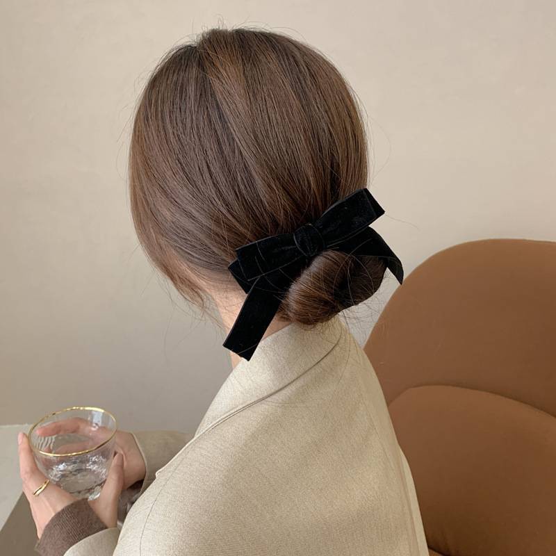 Dây Buộc Tóc Vải Nhung Thắt Nơ Xinh Xắn