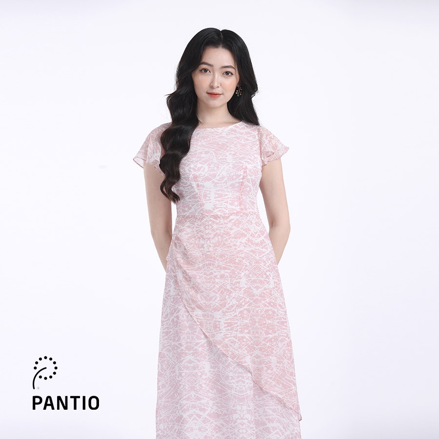 Đầm Dạo Phố chất liệu voan pha hoạ tiết thời trang FDP32565 - PANTIO