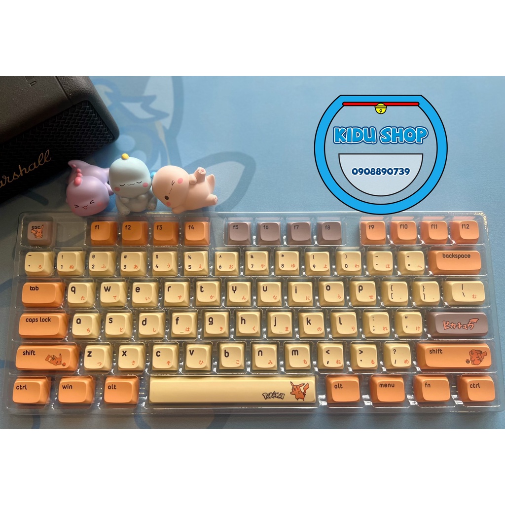 Bộ Keycap Pikachu Pokemon cho bàn phím cơ
