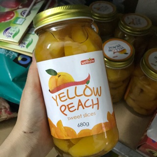 GIẢM GIÁ SỐC ĐÀO NGÂM HÀN QUỐC 680g LÀM TRÀ ĐÀO CAM SẢ