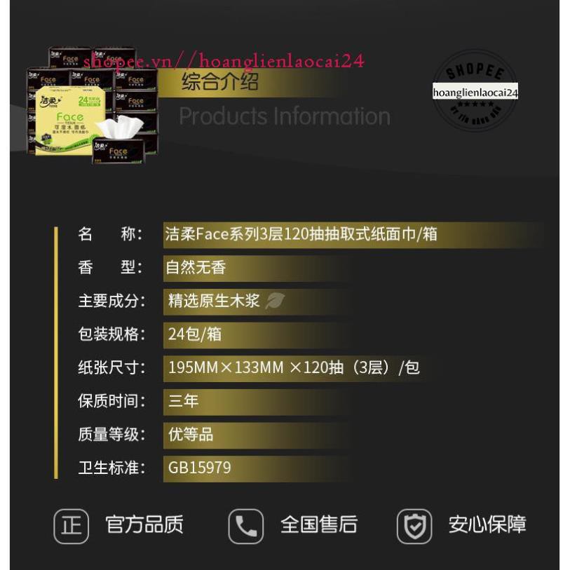 Set 12 gói - Giấy ăn FACE đen cao cấp