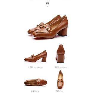 (Ảnh thật) #DUSTO giày cao gót mũi vuông (6p) S51