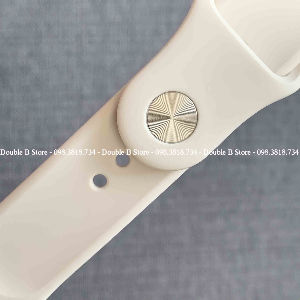 Dây Apple Watch Cao Su Sport Trắng Sữa Band Đủ Màu Dành Cho Apple Watch Series SE/6/5/4/3/2/1 38mm | 40mm | 42mm | 44mm