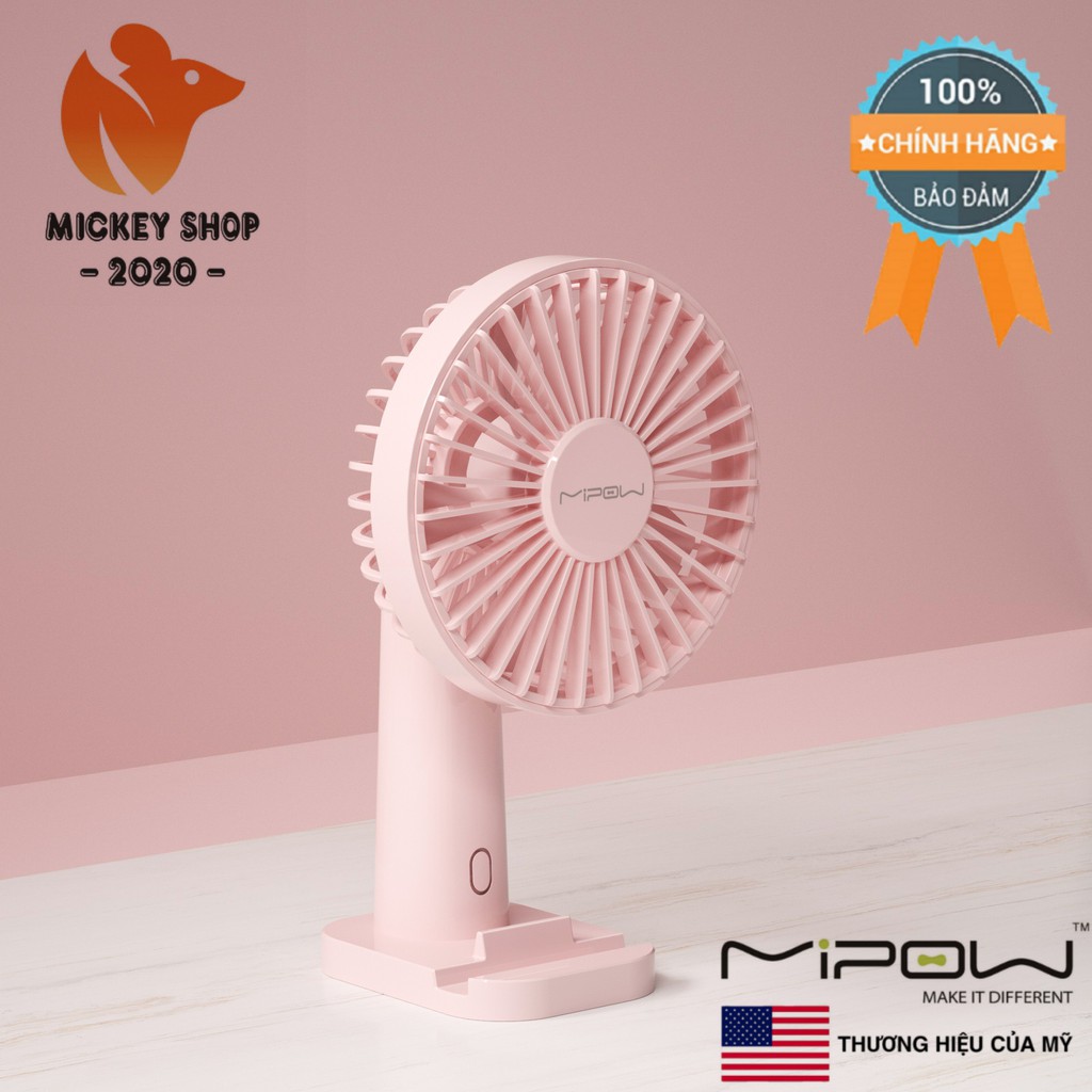 [ BỀN ĐẸP ] QUẠT THÔNG MINH MIPOW FLIP ADJUST MINI FAN F01 - CHÍNH HÃNG