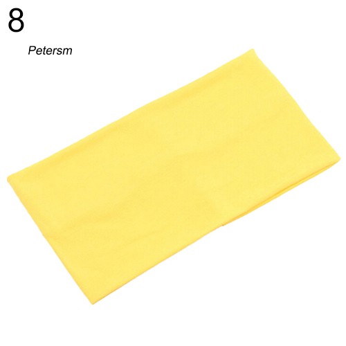 Băng Đô Vải Rộng Co Giãn Màu Trơn Cho Nữ