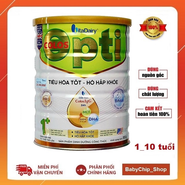 [Quét mã tích điểm] Sữa Colos opti 0+ 1+ 800g [Date 2024]