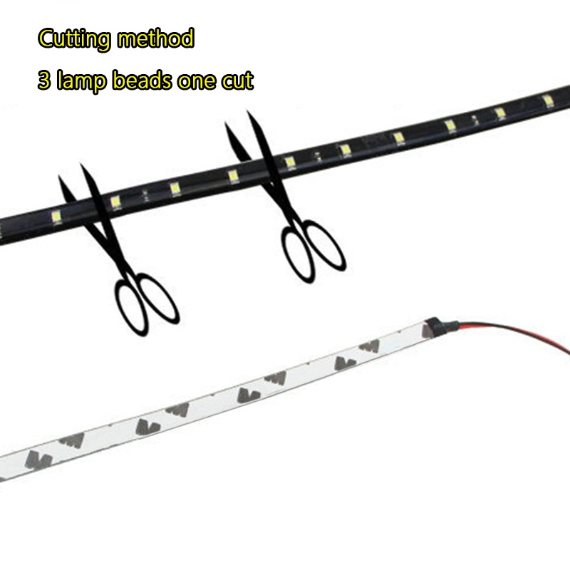 1 Dải Đèn LED Trang Trí Xe Hơi 12V 15 SMD 30CM