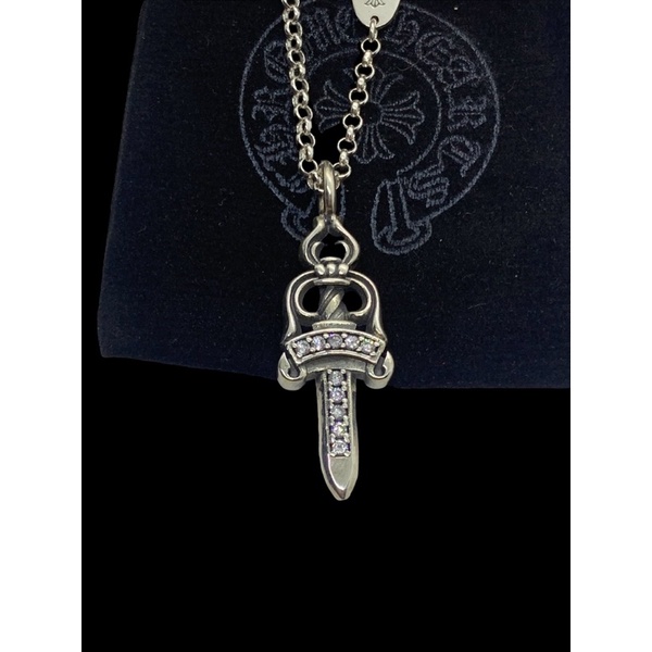Dây chuyền Chrome Heart Dagger full diamond bạc cao cấp fullbox - Shop Lộc Độc Và Lạ 92
