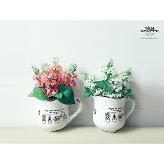 Chậu hoa vintage ly gốm no.19 tttm