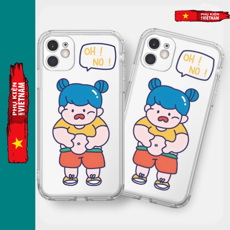 Ốp lưng iphone 6, 6s plus, 7 8 Plus, X, XS, XR, XSMAX, 11 , 12, 13 PROMAX TRONG BÉ bụ bẫm PKVN