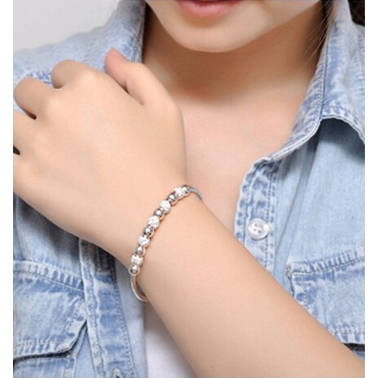 [COD] Fashion Filled 11 Beads Bracelet Bangle Women Jewellery