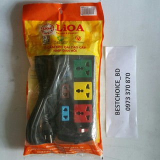 Ổ cắm đa năng LIOA 6 lỗ  3D3S