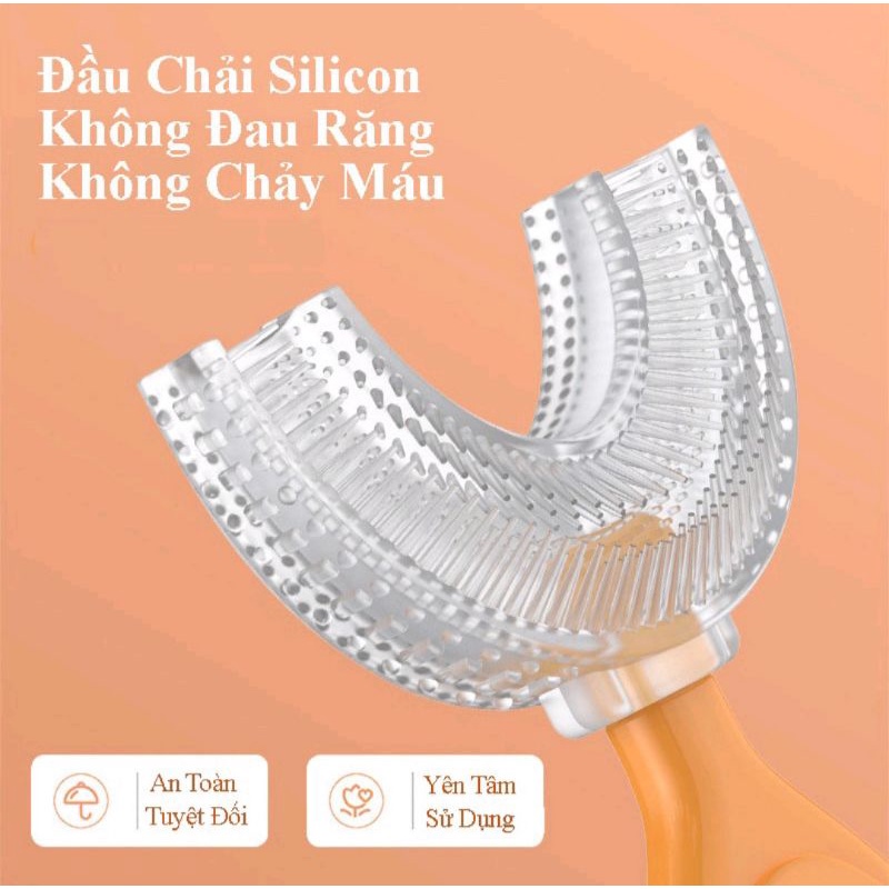 (Chim cánh cụt)Bàn chải chữ u cao cấp hình chim cánh cụt cho bé