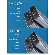 Bộ kéo dài tín hiệu HDMI + USB qua cáp mạng 150m Cat5e/Cat6 Ugreen 70438 cao cấp