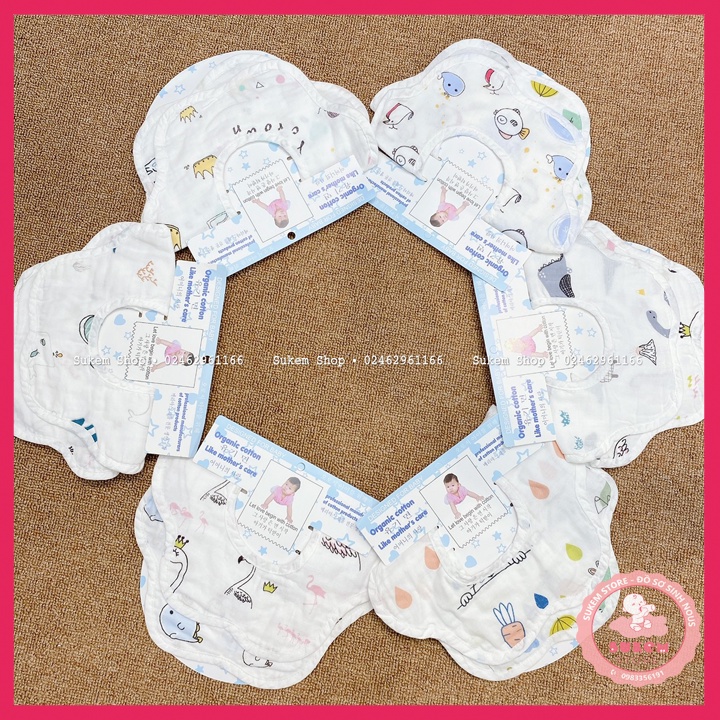 Set 2 yếm hoa 4 lớp [Sukem Store]