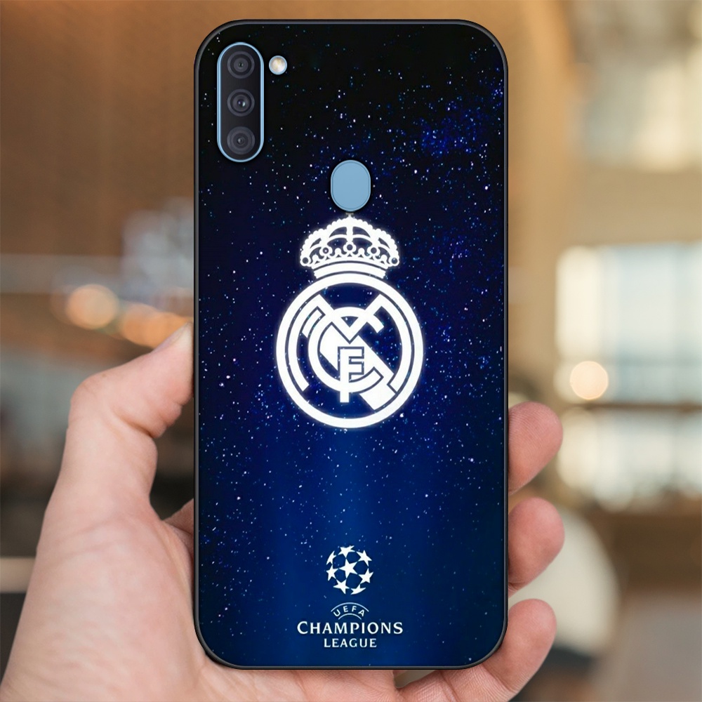 Ốp lưng Samsung A11, M11 viền đen in hình Real Madrid