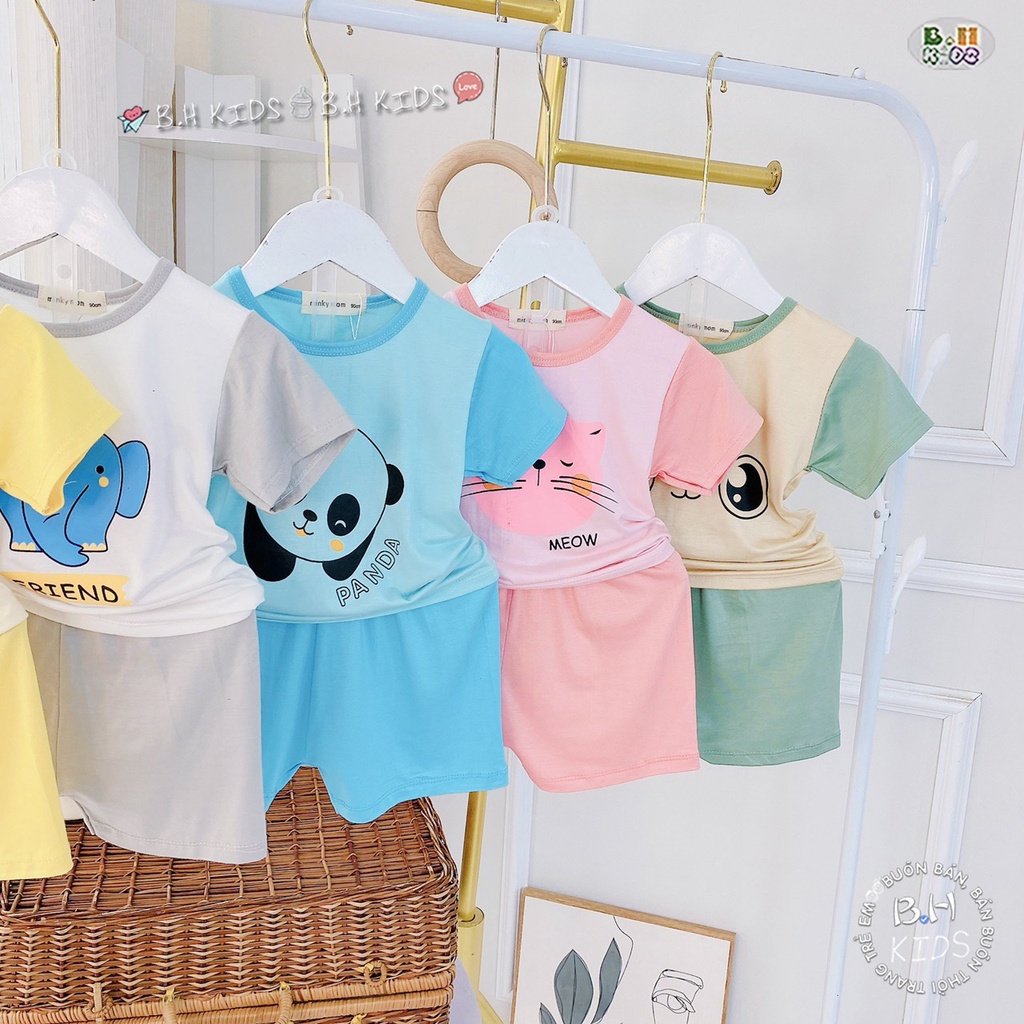 Bộ Quần Áo Cộc Dành Cho Bé Trai, Bé Gái Chất Thun Lạnh Mát Mẻ Thời Trang 2022 (BC1)
