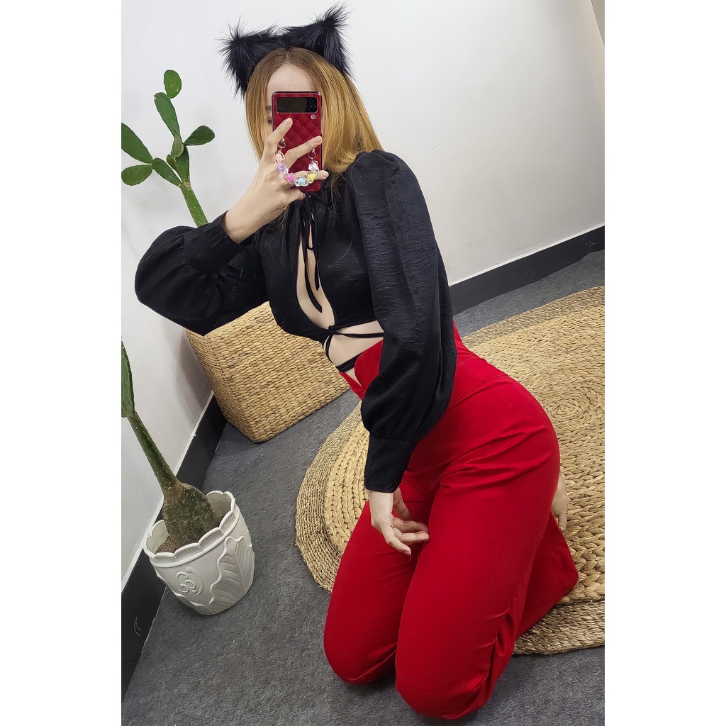 LOLITA PANTS: Quần LOLITA dáng Loe/ Suông by JAN SEC