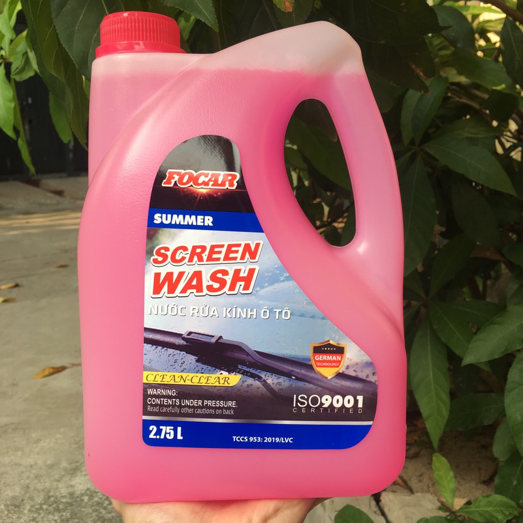 [Ship Nhanh Grap/Now HN] Nước rửa kính ô tô Summer- FOCAR Summer Screen Wash 2,75L- Chống bám bụi trên kính xe hơi