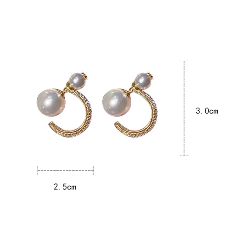 Hoa tai đính hạt cao cấp phong cách thanh lịch - Maben