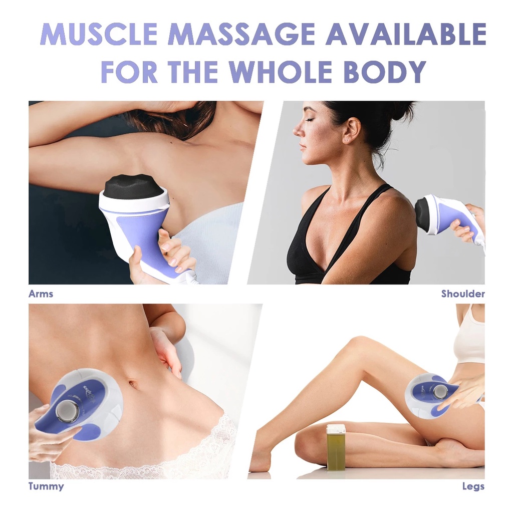 Máy Massage Cầm Tay Trị Liệu Relax &amp; Spin Tone, Giúp Trị Liệu Đau Mỏi Vai Gáy, Tan Mỡ Bụng, Thư Giãn Mệt Mỏi