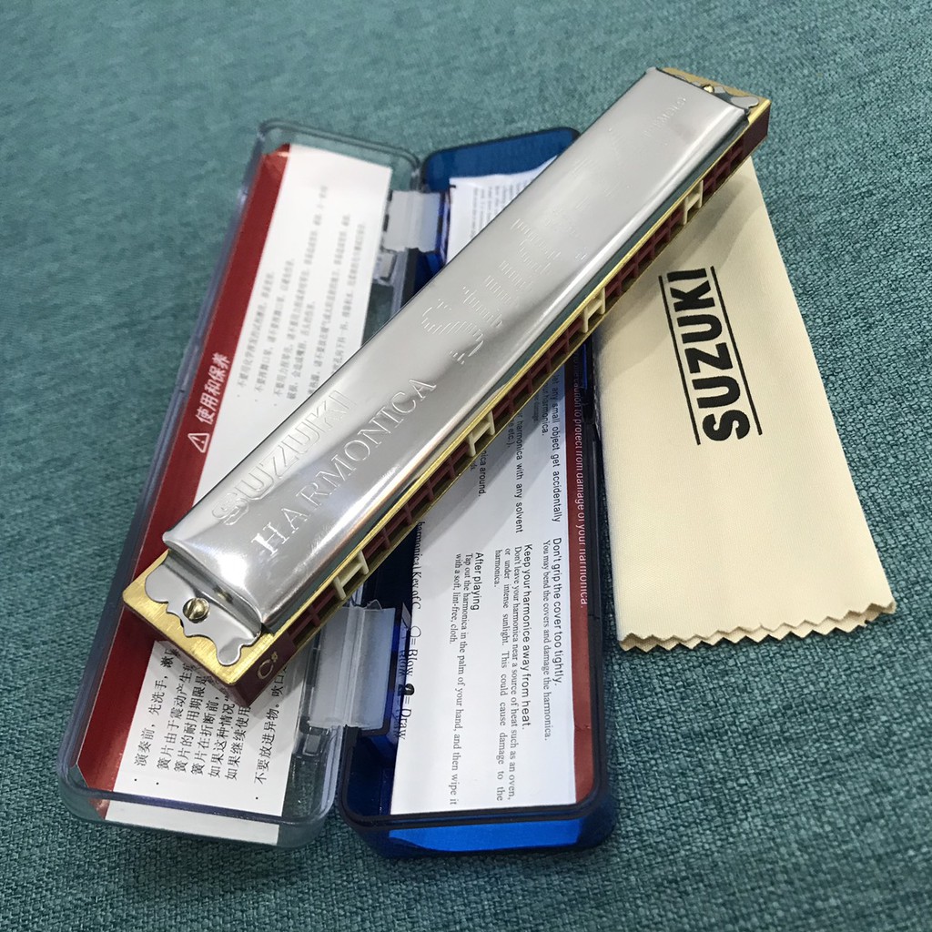 Kèn Harmonica Suzuki Winner W-24 và Winner W-16 Hamonica Tremolo