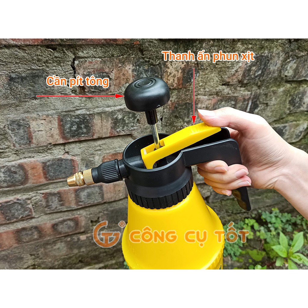 Bình xịt phun sương phun thuốc diệt muỗi 2 lít DUDACO 202 có lá gió dự phòng