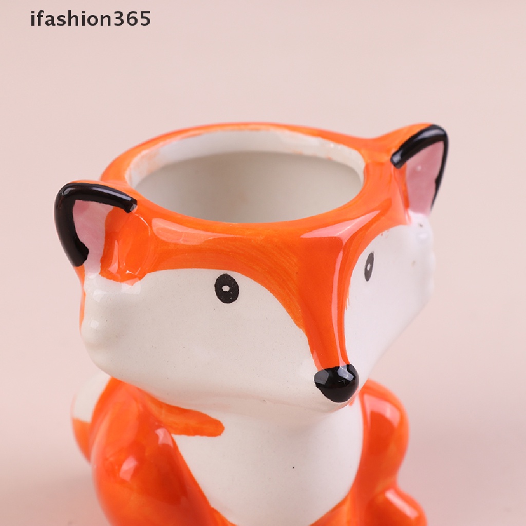 Chậu Hoa Bằng Gốm Sứ Hình Ngựa Vằn Hoạt Hình Phong Cách Bắc Âu ifashion365