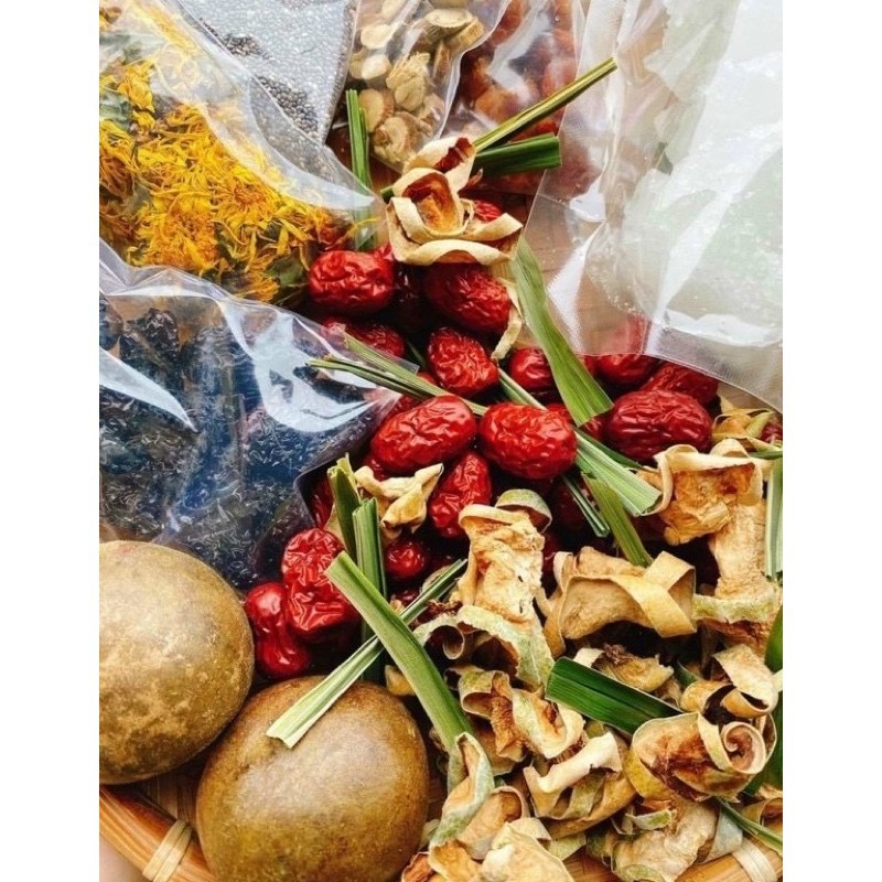 [HOT] Set trà bí đao La Hán 11 vị tự làm giải nhiệt thanh mát cơ thể nấu 3-5 Lít nước  - Gói 500gram