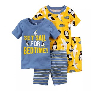 Bộ thun đùi bé trai carter, size 6m - 4t