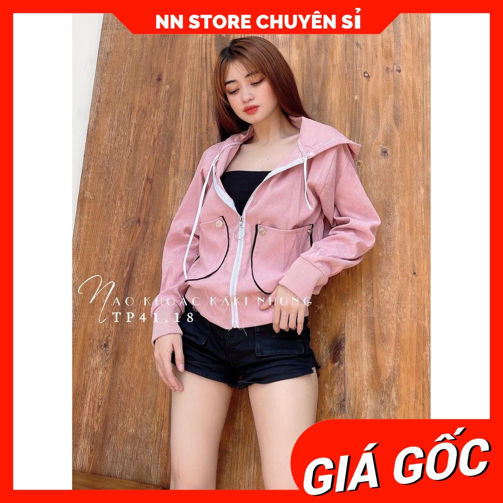 ÁO KHOÁC KAKI NHUNG CAO CẤP CỰC SANG TP41.18 ⚡ ẢNH THẬT⚡