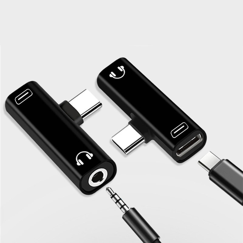 Đầu chuyển đổi 2 trong 1 USB C sang 3.5mm audio + type C sang 3.5mm