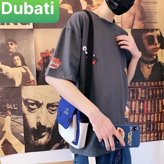 ÁO THUN STICKER NAM NỮ FROM RỘNG PHONG CÁCH UNISEX HÀN QUỐC MỚI NHẤT- DUBATI FASHION